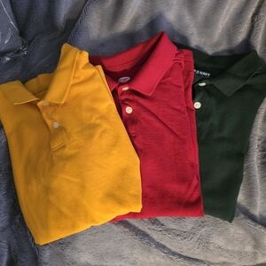Old Navy Kids Polo Shirt Set - Red, Yellow, Green